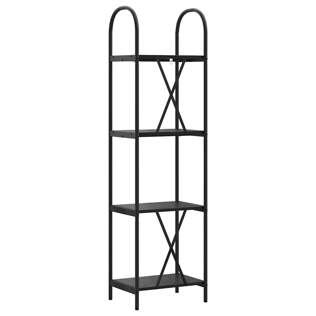 vidaXL Bookshelf Black Oak 40 x 30 x 146 cm Engineered wood
