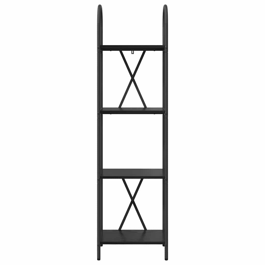 vidaXL Bookshelf Black Oak 40 x 30 x 146 cm Engineered wood