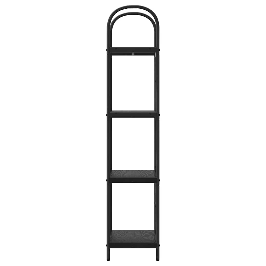 vidaXL Bookshelf Black Oak 40 x 30 x 146 cm Engineered wood