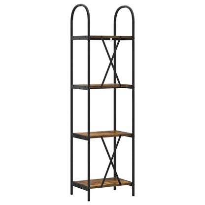 vidaXL Bookshelf Smoked Oak 40 x 30 x 146 cm Engineered wood