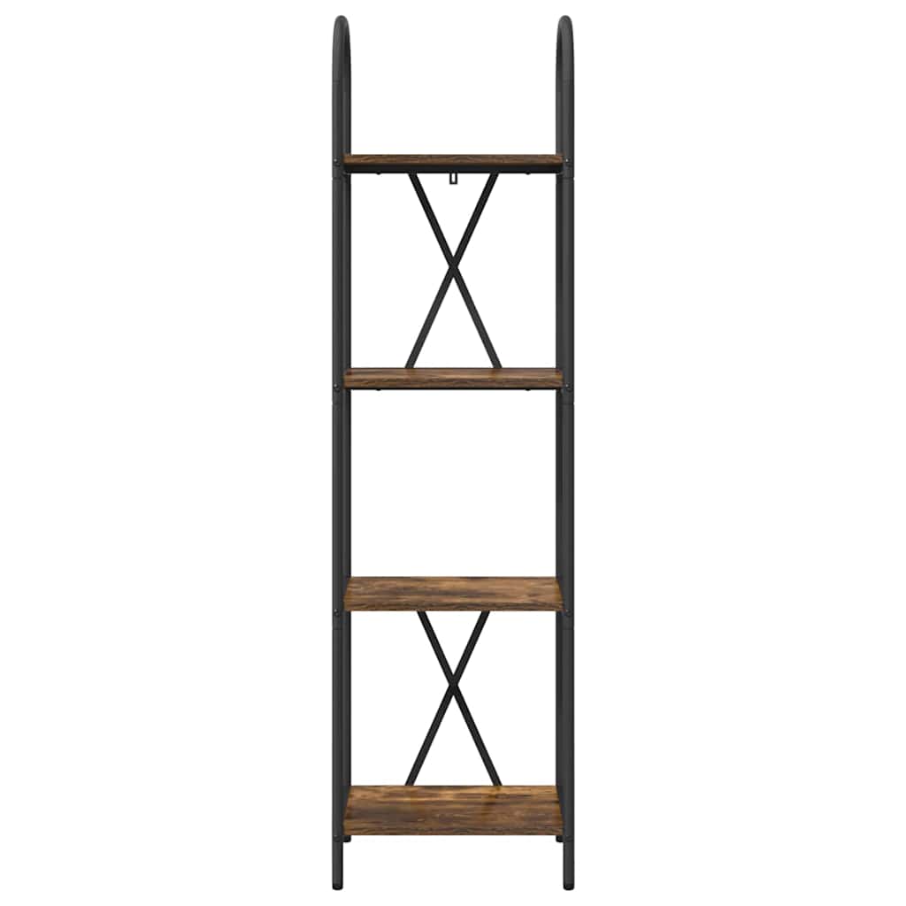 vidaXL Bookshelf Smoked Oak 40 x 30 x 146 cm Engineered wood
