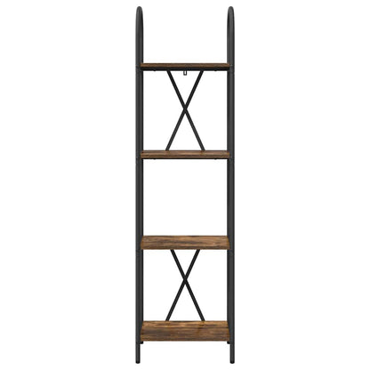 vidaXL Bookshelf Smoked Oak 40 x 30 x 146 cm Engineered wood