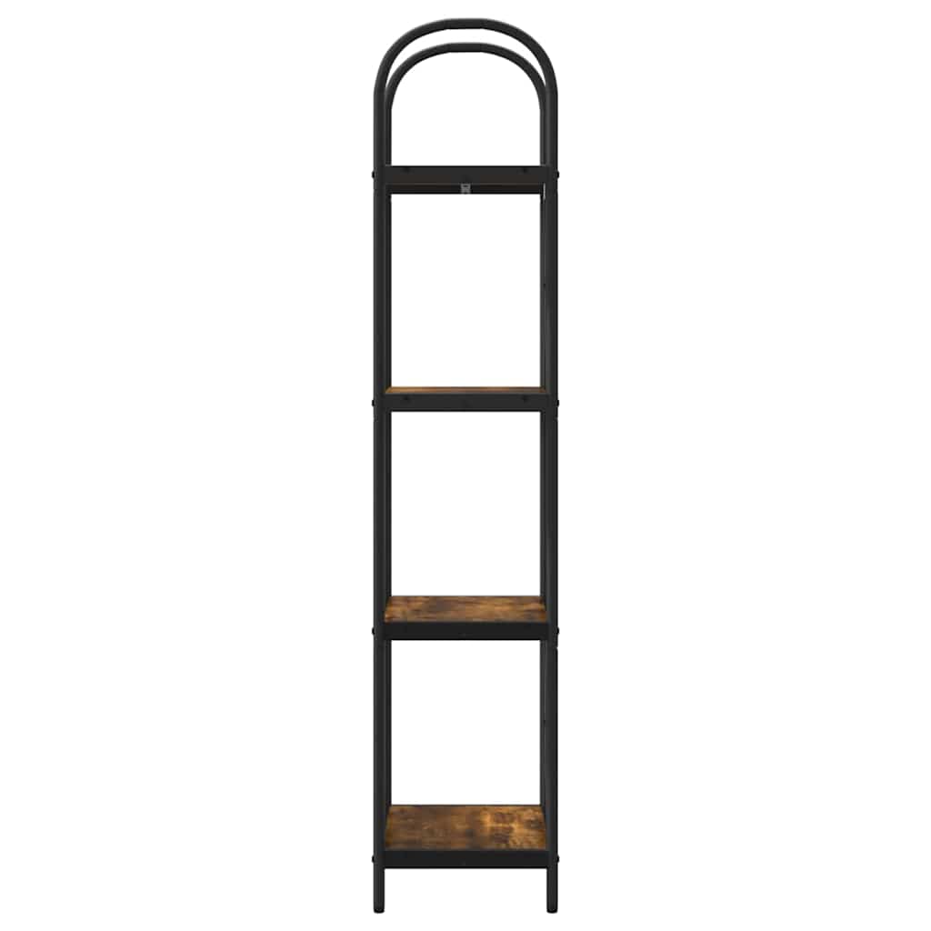 vidaXL Bookshelf Smoked Oak 40 x 30 x 146 cm Engineered wood
