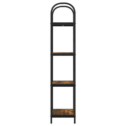 vidaXL Bookshelf Smoked Oak 40 x 30 x 146 cm Engineered wood