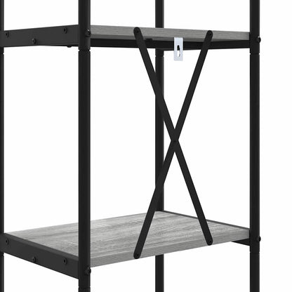 vidaXL Bookshelf Grey Sonoma 40 x 30 x 146 cm Engineered wood