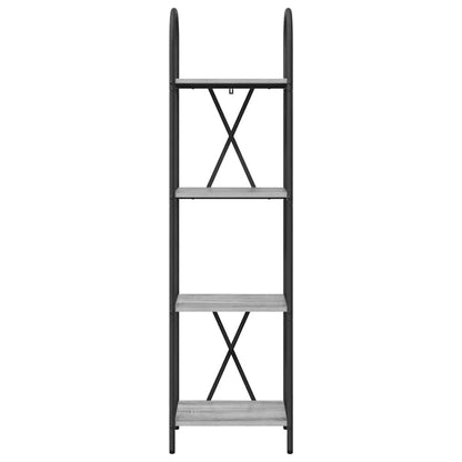 vidaXL Bookshelf Grey Sonoma 40 x 30 x 146 cm Engineered wood