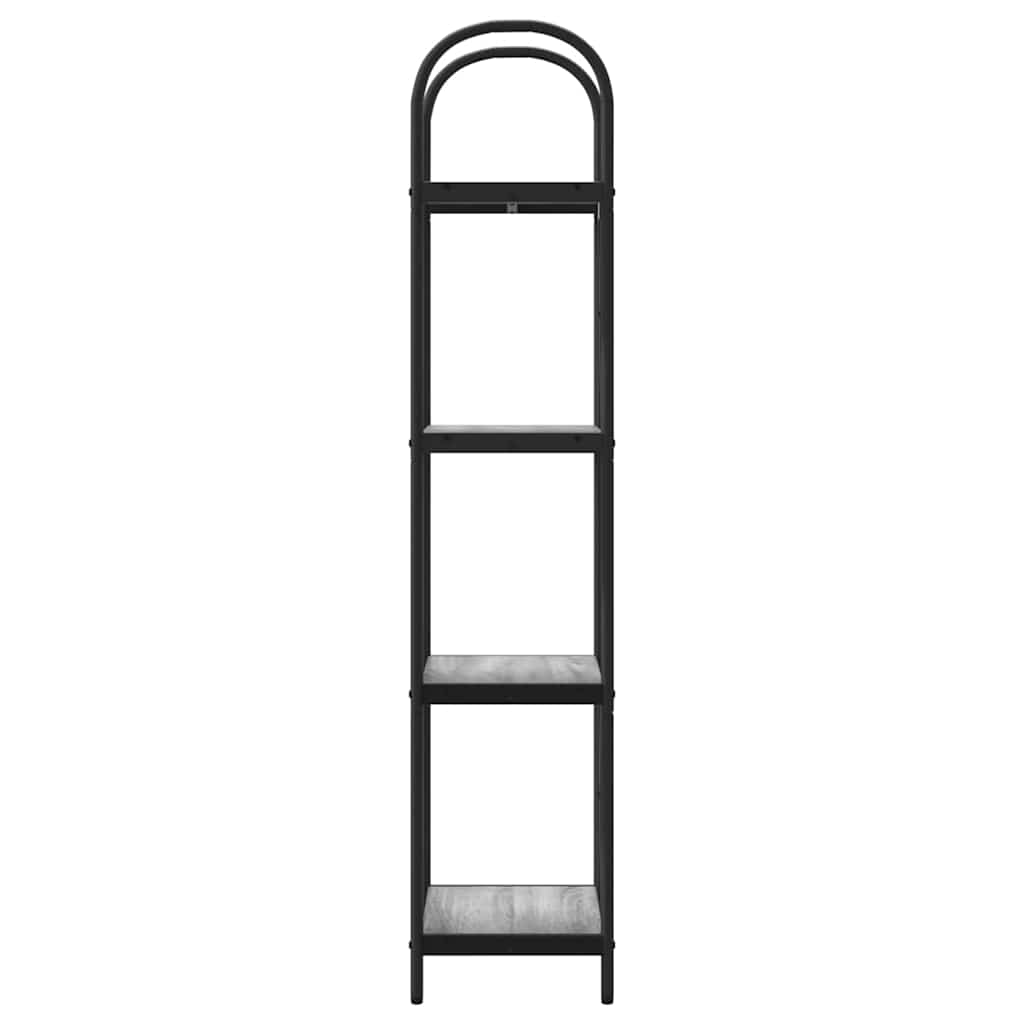 vidaXL Bookshelf Grey Sonoma 40 x 30 x 146 cm Engineered wood