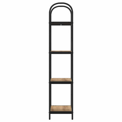 vidaXL Bookshelf 4-Tier 40 x 30 x 146 cm Engineered wood Artisan Oak