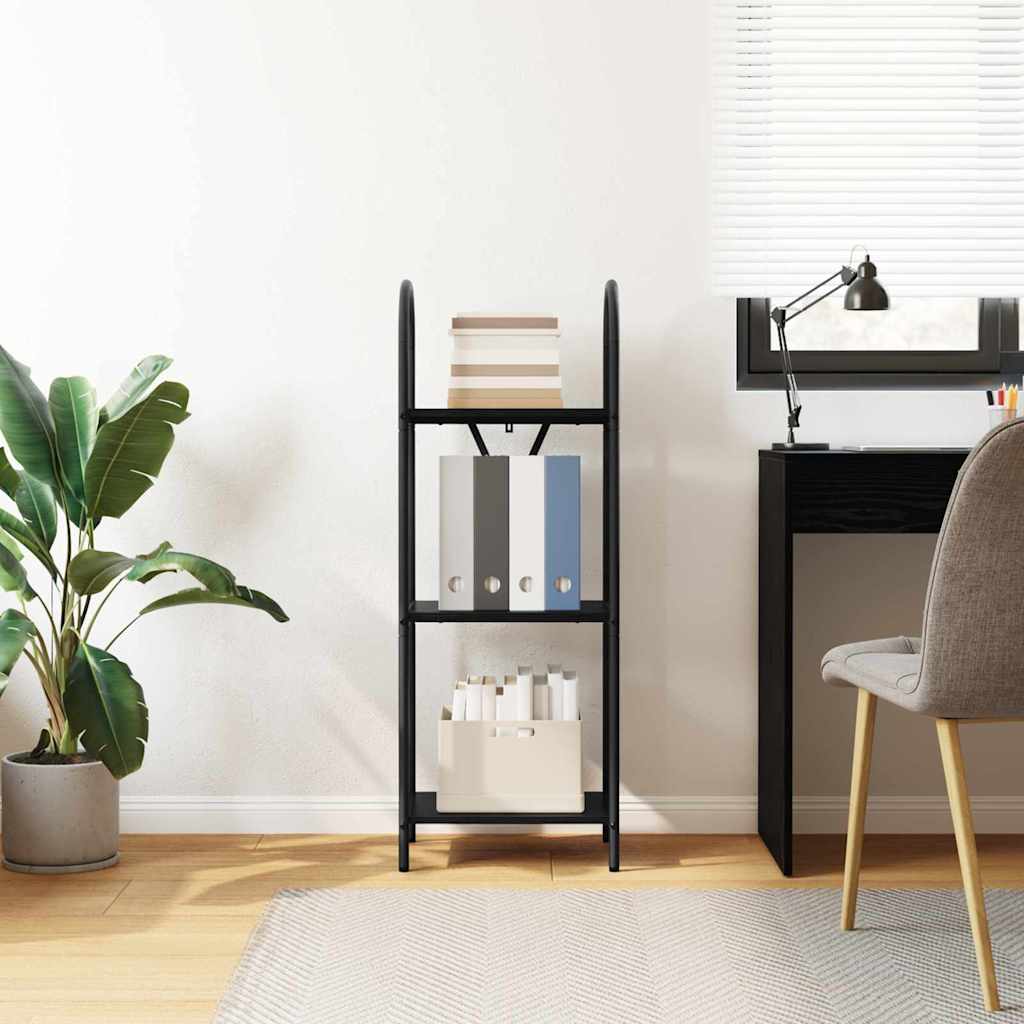 vidaXL Bookshelf Black Oak 40 x 30 x 109 cm Engineered wood