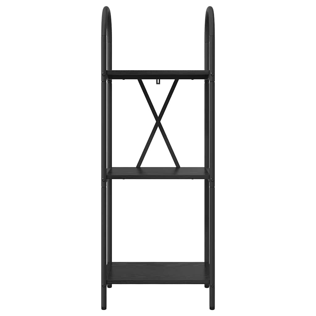 vidaXL Bookshelf Black Oak 40 x 30 x 109 cm Engineered wood
