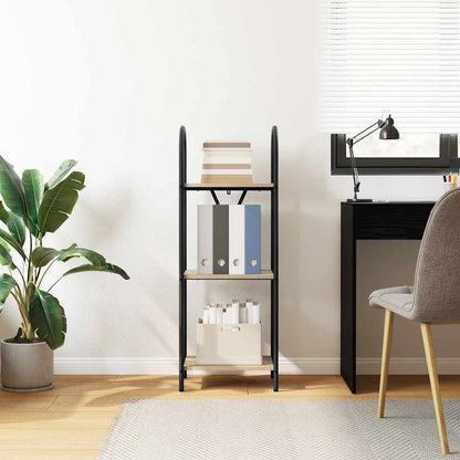 vidaXL Bookshelf 3-Tier 40 x 30 x 109 cm Engineered wood Sonoma Oak