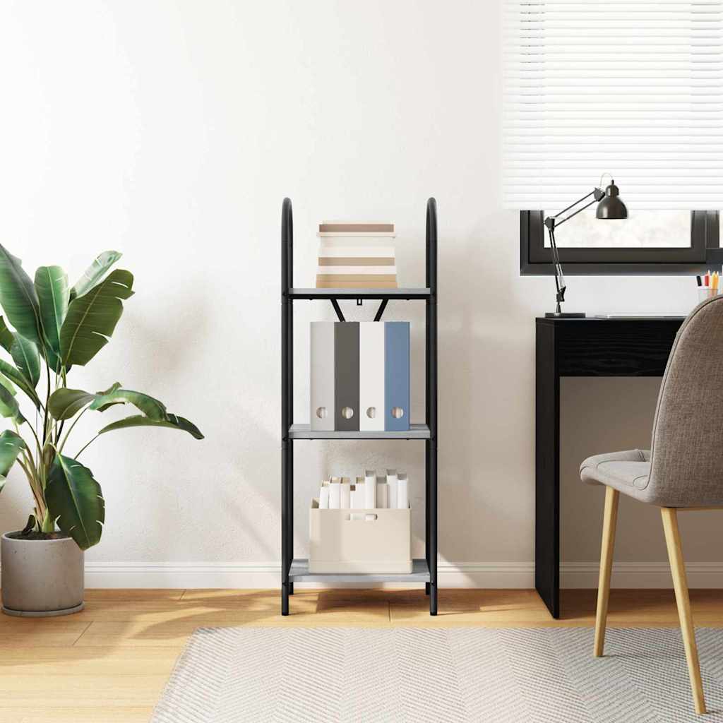 vidaXL Bookshelf Grey Sonoma 40 x 30 x 109 cm Engineered wood