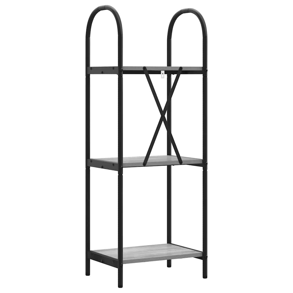 vidaXL Bookshelf Grey Sonoma 40 x 30 x 109 cm Engineered wood