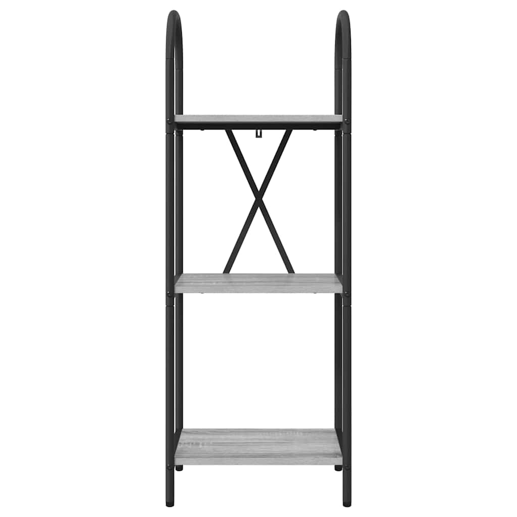 vidaXL Bookshelf Grey Sonoma 40 x 30 x 109 cm Engineered wood