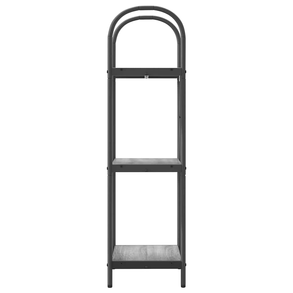 vidaXL Bookshelf Grey Sonoma 40 x 30 x 109 cm Engineered wood