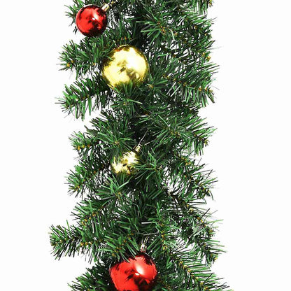 vidaXL Christmas Garland with 600 LEDs 2 pcs Green PVC