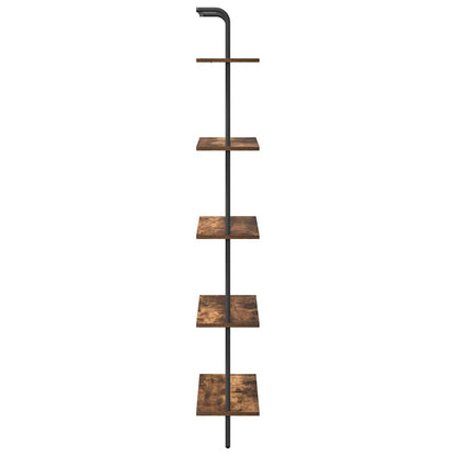 vidaXL Bookshelf Smoked Oak 60 x 24 x 168 cm Engineered wood