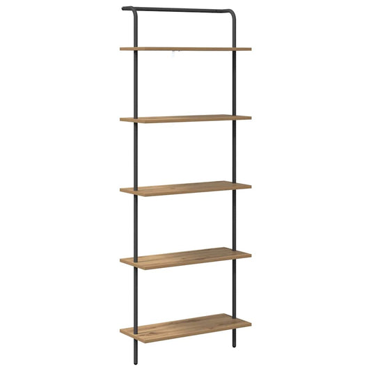 vidaXL Bookshelf 5-Tier 60 x 24 x 168 cm Engineered wood Artisan Oak