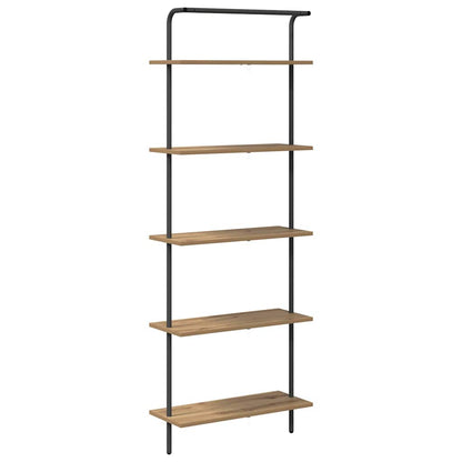 vidaXL Bookshelf 5-Tier 60 x 24 x 168 cm Engineered wood Artisan Oak