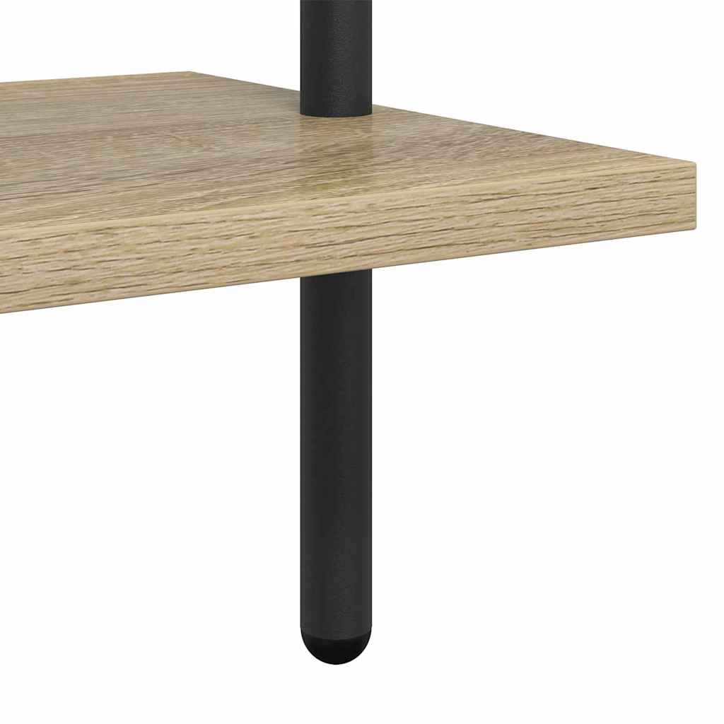 vidaXL Bookshelf 6-Tier 60 x 24 x 203 cm Engineered wood Sonoma Oak