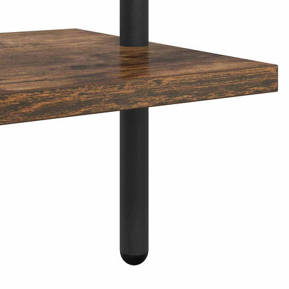 vidaXL Bookshelf 6-Tier 60 x 24 x 203 cm Engineered wood Smoked Oak