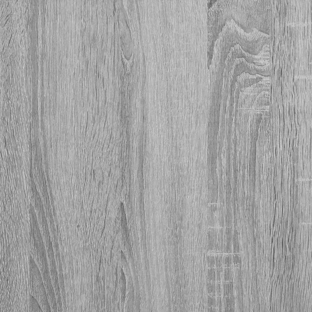 vidaXL Bookshelf 6-Tier 60 x 24 x 203 cm Engineered wood Grey Sonoma