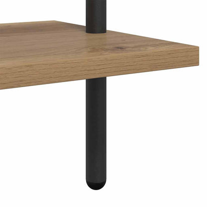 vidaXL Bookshelf 6-Tier 60 x 24 x 203 cm Engineered wood Artisan Oak
