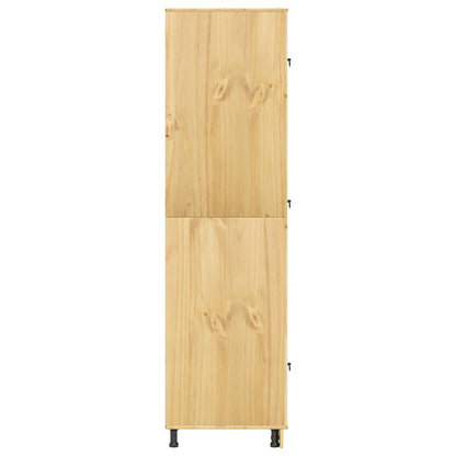 vidaXL Cabinet SKI 9 pcs Honey Brown Solid Pine Wood