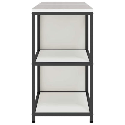 vidaXL Kitchen Storage Set with Shelf 2 pcs White Cold-rolled Steel