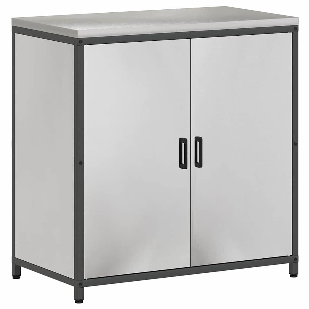 vidaXL Kitchen Storage Set HATTEM 2 pcs Silver Stainless Steel