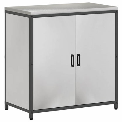 vidaXL Kitchen Storage Set HATTEM 2 pcs Silver Stainless Steel