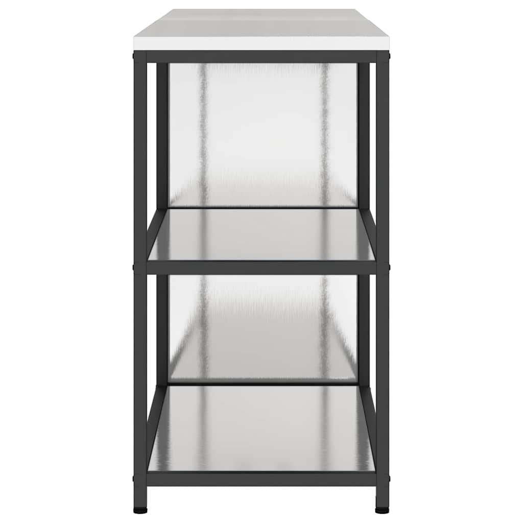 vidaXL Kitchen Storage Set HATTEM 2 pcs Silver Stainless Steel