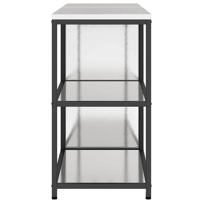 vidaXL Kitchen Storage Set HATTEM 2 pcs Silver Stainless Steel