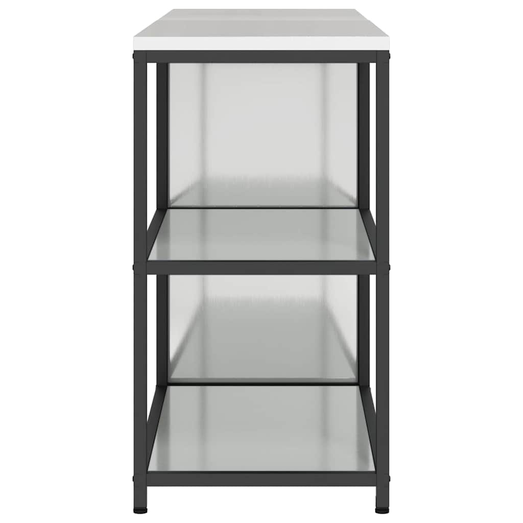 vidaXL Kitchen Storage Set HATTEM 2 pcs Silver Galvanised Steel