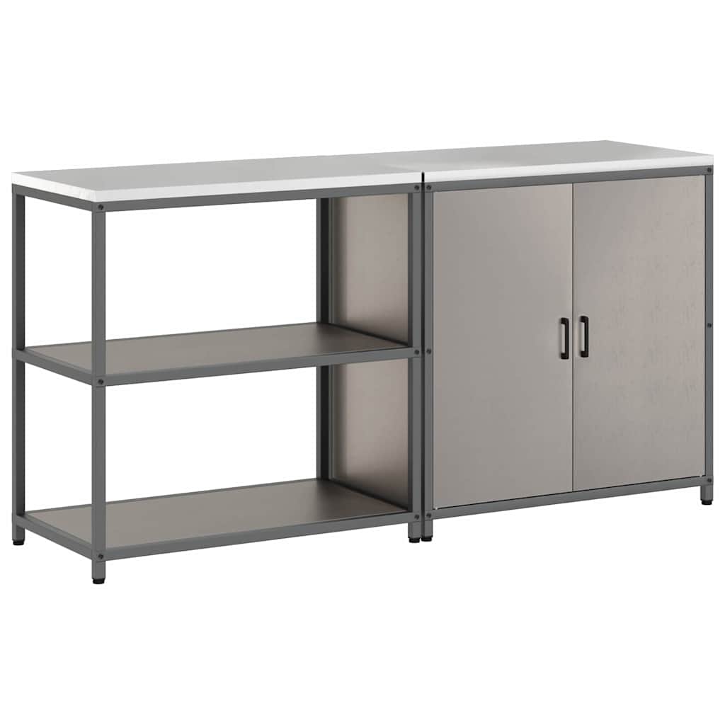 vidaXL Kitchen Storage Set HATTEM 2 pcs Rusty Steel