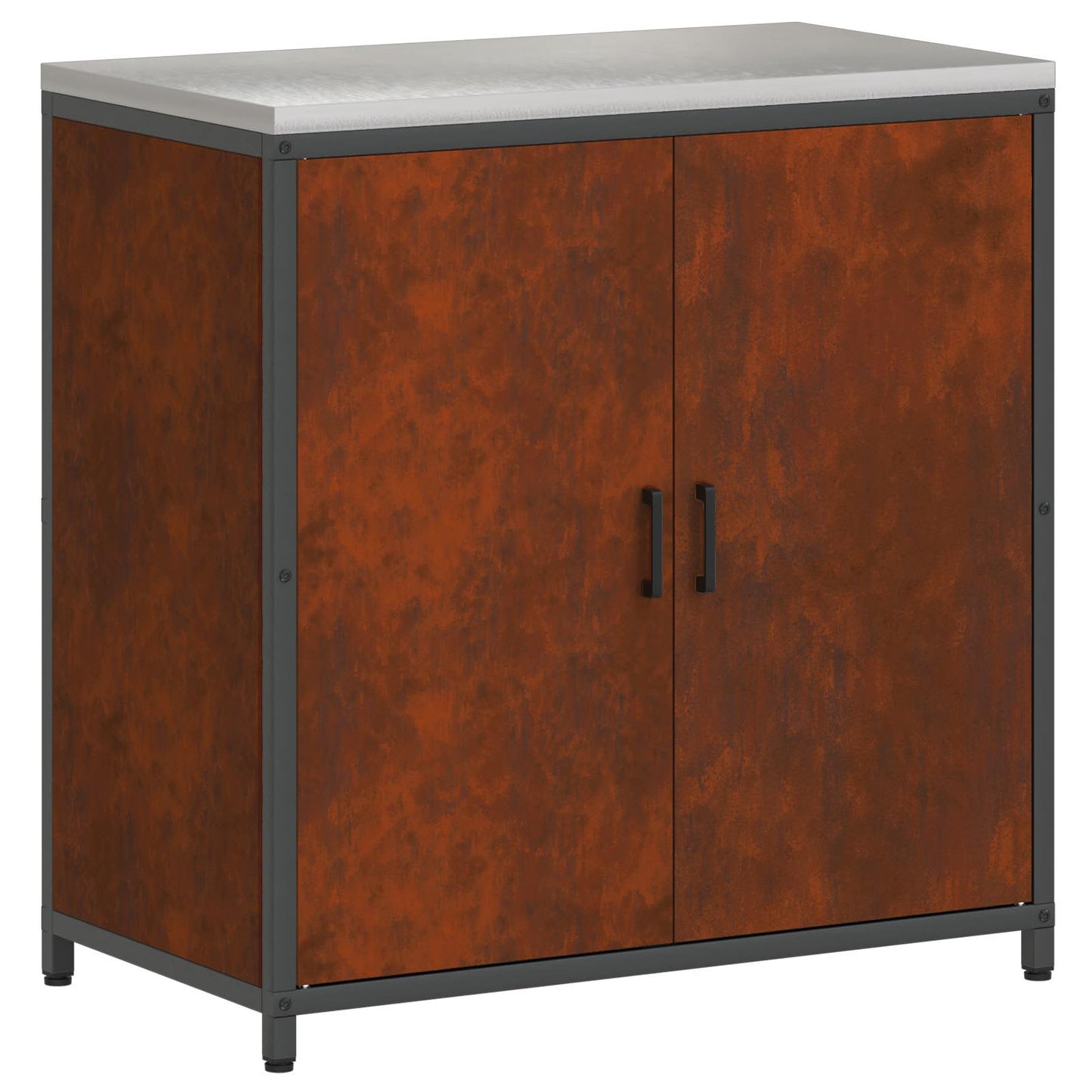 vidaXL Kitchen Storage Set HATTEM 2 pcs Rusty Steel