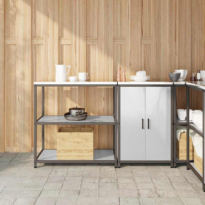 vidaXL Kitchen Storage Set HATTEM 2 pcs Silver Stainless Steel