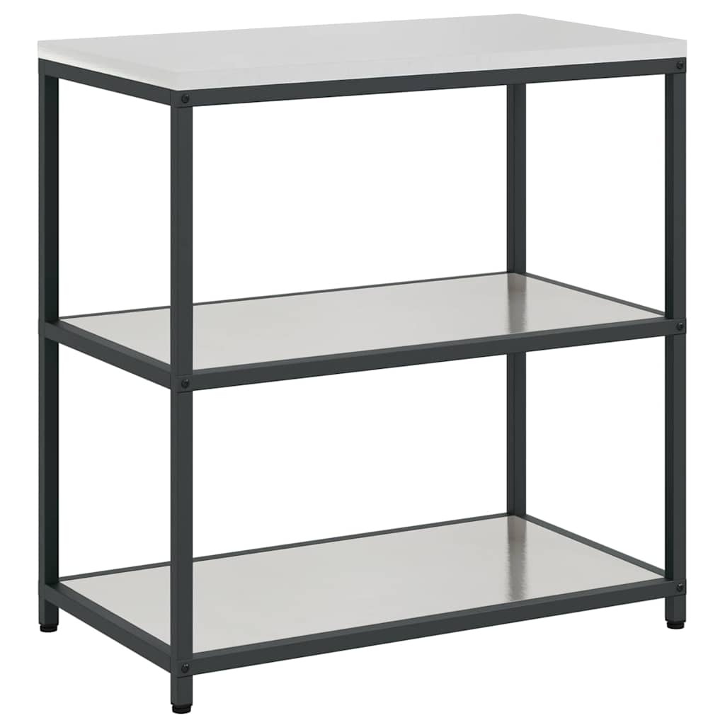 vidaXL Kitchen Storage Set HATTEM 2 pcs Silver Stainless Steel