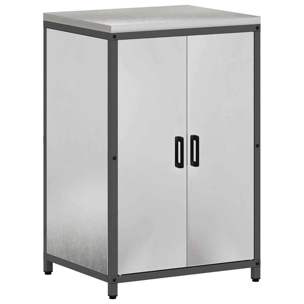 vidaXL Kitchen Storage Set HATTEM 2 pcs Silver Stainless Steel