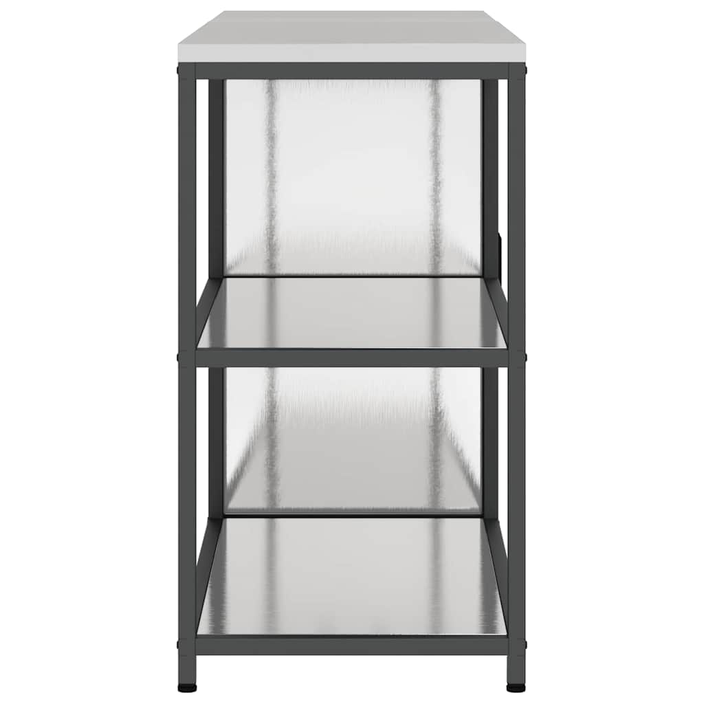 vidaXL Kitchen Storage Set HATTEM 2 pcs Silver Stainless Steel