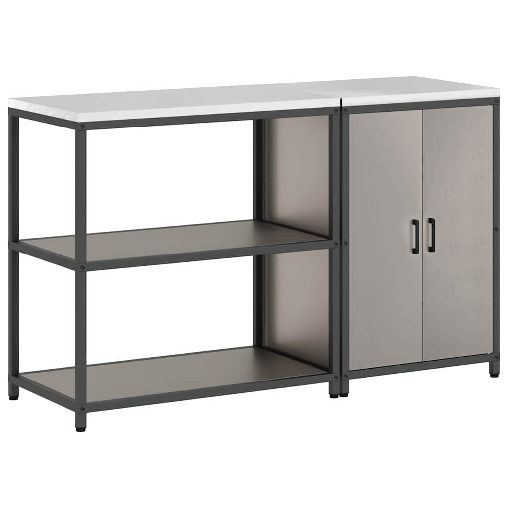 vidaXL Kitchen Storage Set HATTEM 2 pcs Rusty Steel