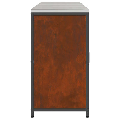 vidaXL Kitchen Storage Set HATTEM 3 pcs Rusty Steel