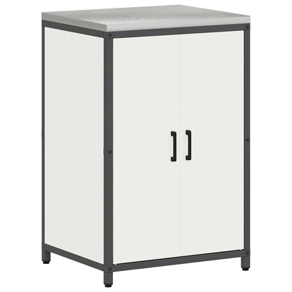 vidaXL Kitchen Storage Set HATTEM 3 pcs White Cold-rolled Steel