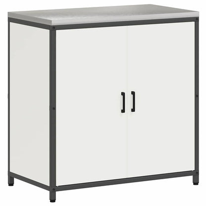 vidaXL Kitchen Storage Set HATTEM 3 pcs White Cold-rolled Steel
