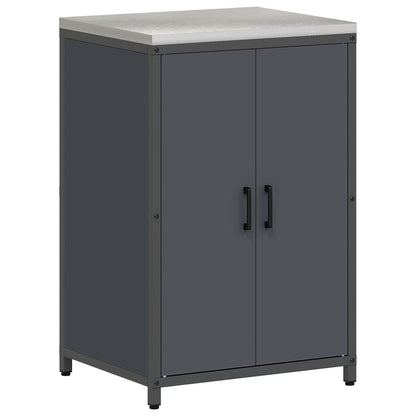 vidaXL Kitchen Storage Set HATTEM 3 pcs Anthracite Cold-rolled Steel