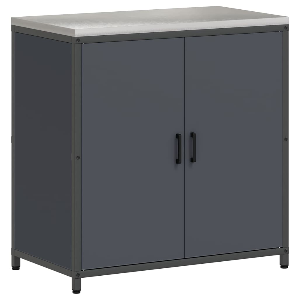 vidaXL Kitchen Storage Set HATTEM 3 pcs Anthracite Cold-rolled Steel