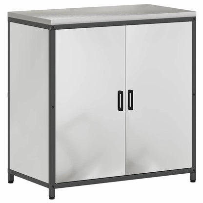 vidaXL Kitchen Storage Set HATTEM 3 pcs Silver Galvanised Steel