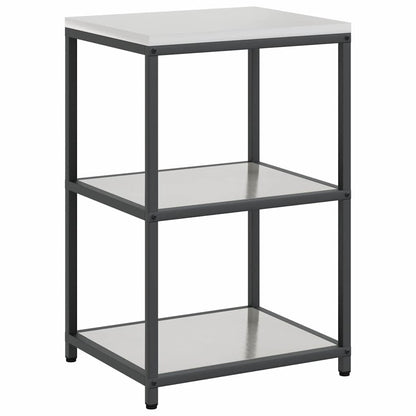 vidaXL Kitchen Storage Set HATTEM 2 pcs Silver Stainless Steel
