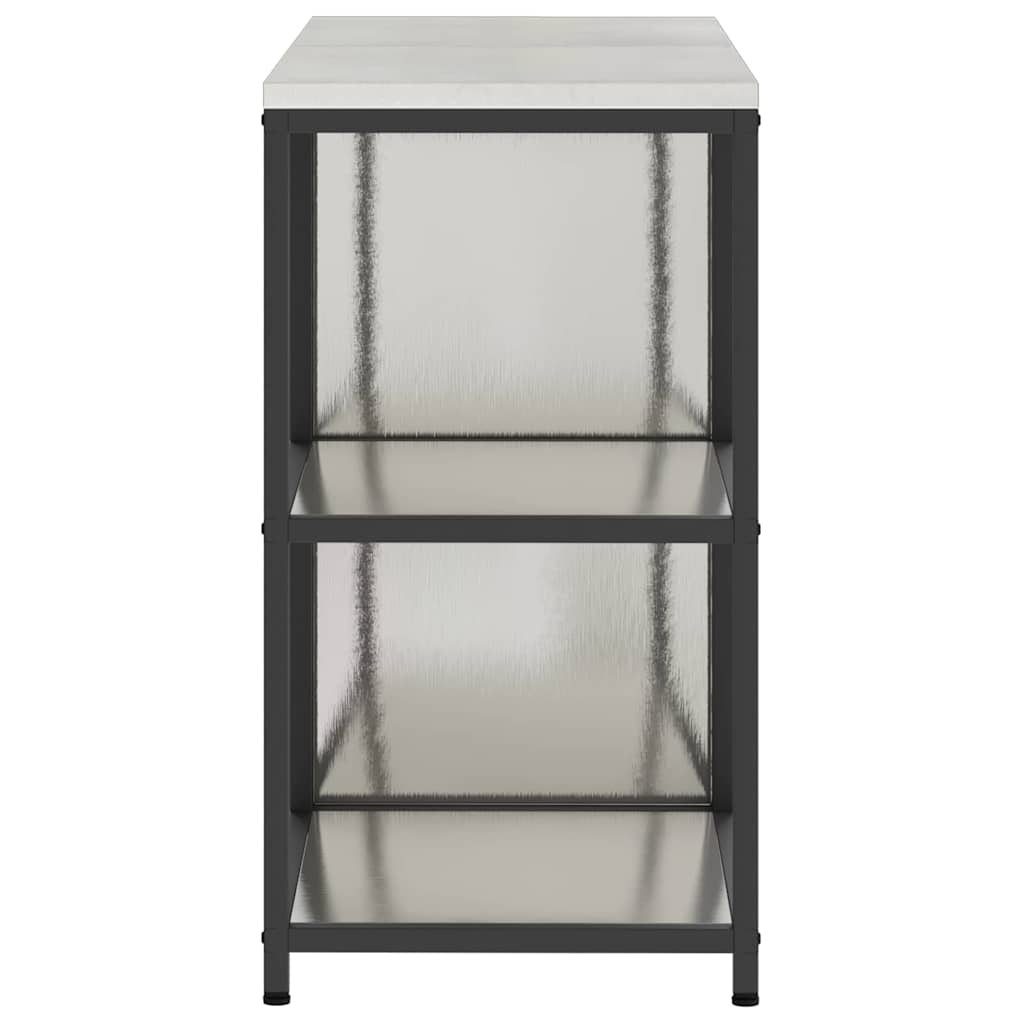 vidaXL Kitchen Storage Set HATTEM 2 pcs Silver Stainless Steel