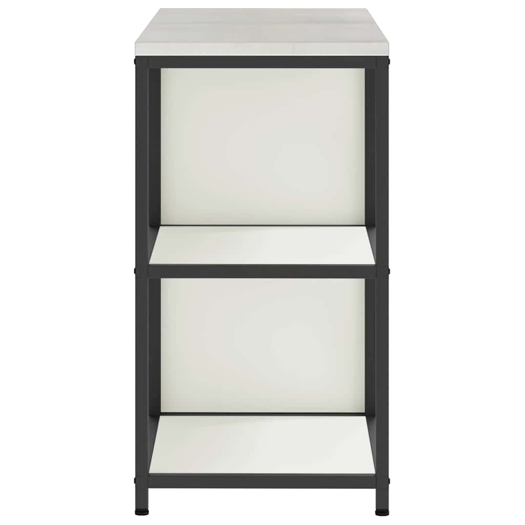 vidaXL Kitchen Storage Set HATTEM 2 pcs White Cold-rolled Steel